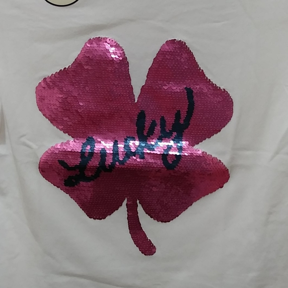 NWT Lucky Brand Kate Sequin T-shirt(Girls) - Picture 4 of 5